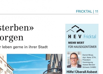 "Hilfe! Überall Asbest!" – Vortrag von Daniel Bürgi am 08.11.2018